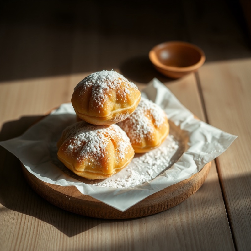 Beignet de mangue : Farine panifiable+ mangue fraîche en beignet de mangues