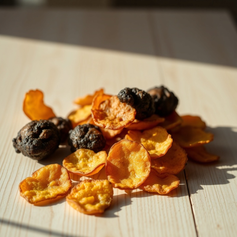 Chips de tubercule : Tubercule , igname et patate en chips