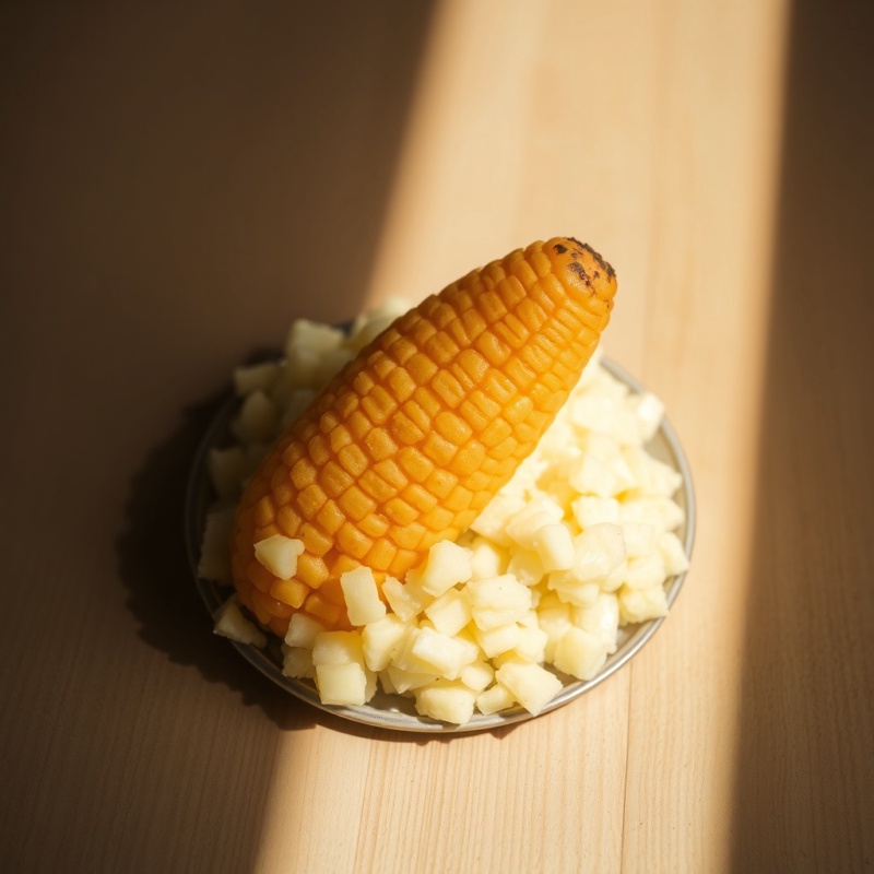 Manioc frais en du tapioca