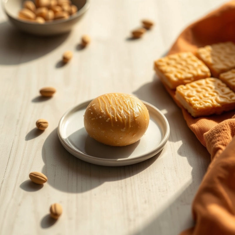 Nougat : Arachide en pâte d’arachide caramélisée