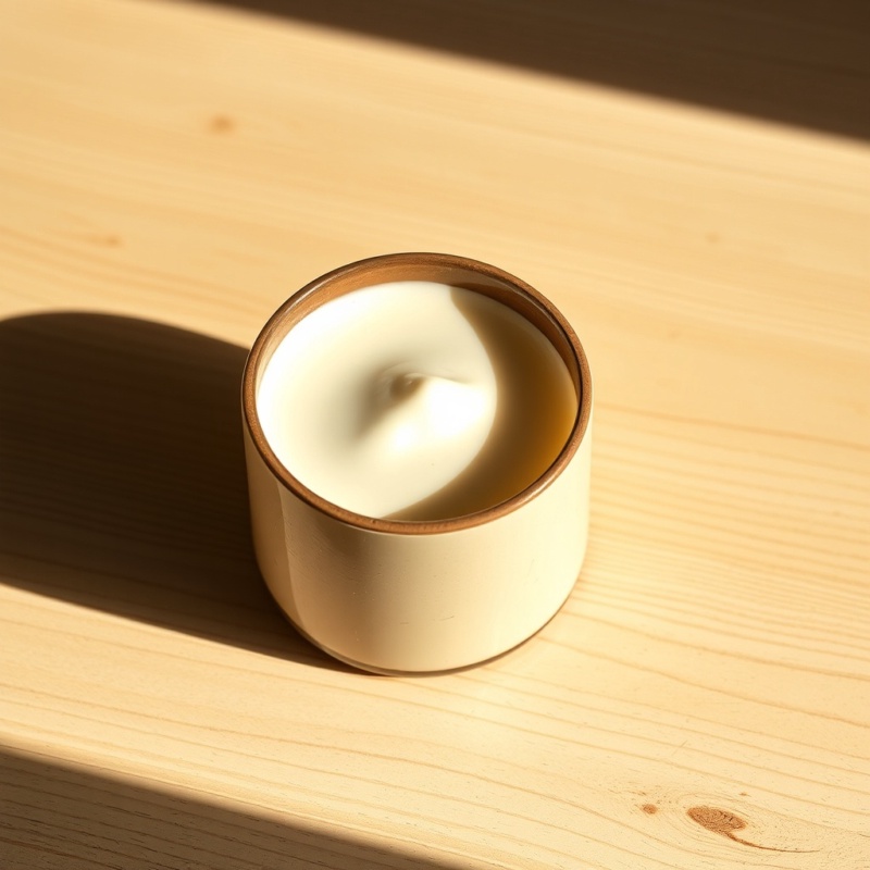 Lait de vache en yaourt
